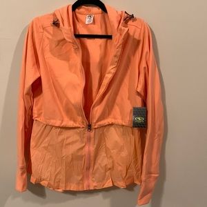 Athletic Works Women's Active Performance Knit Woven Zip Front Jacket Size L